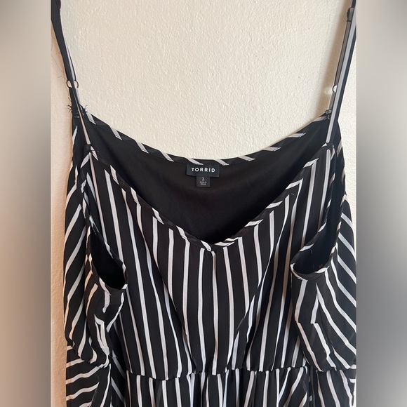 Torrid Stripped Midi Dress - Picture 2 of 4